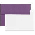JAM Personal Stationery Set Wove Blank Notecards with Envelopes, Dark Purple, 25/Box (304624608)