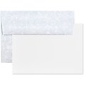 JAM Paper® Blank Greeting Cards Set, A2 Size, 4.375 x 5.75, Parchment Blue Recycled, 25/Pack (304624