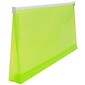 JAM Paper® #10 Plastic Envelopes with Zip Closure, 5 x 10, Lime Green Poly, 12/pack (921Z1LI)