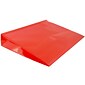 JAM Paper® Plastic Envelopes with Hook & Loop Closure, 2" Expansion, Letter Booklet, 9.75" x 13", Red Poly, 12/pack (218V2RE)