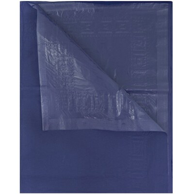 JAM Paper® Paper Table Cover with Plastic Lining, Blue Tablecloth, Sold Individually (291323329)