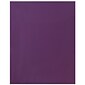 JAM Paper Laminated Two-Pocket Glossy Presentation Folders, Purple, 50/Box (385GPUC)