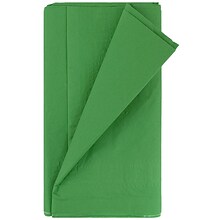 JAM Paper® Paper Table Cover with Plastic Lining, Green Tablecloth, Sold Individually (291329699)