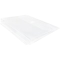 JAM Paper® Plastic 3 Hole Punch Binder Envelopes, Hook & Loop Closure, 1 Expansion, Clear, 12/Pack
