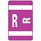 Smead® Alpha-Z Color-Coded Second Letter "R" Labels, 10 Labels Per Sheet, Purple, 1"H x 1 5/8"W, 100 Labels/Pk