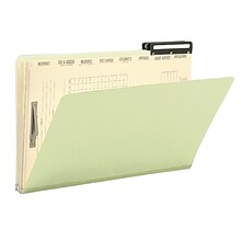 Smead Heavy Duty Pressboard Mortgage File Folder, 2/5 Cut Right Position Flat Metal Tab, Legal Size,