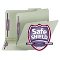 Smead SafeSHIELD® Recycled Heavy Duty Pressboard Classification Folder, 1 Expansion, Letter Size, G