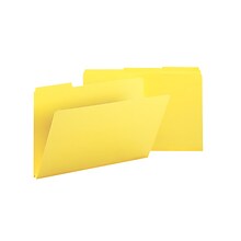 Smead Pressboard File Folder, 1/3-Cut Tab, 1 Expansion, Legal Size, Yellow, 25/Box (22562)