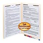 Smead End Tab Classification Folders, Shelf-Master Reinforced Straight-Cut Tab, Legal Size, Manila, 50/Box (37115)