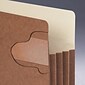 Smead TUFF Redrope File Pockets, 5-1/4" Expansion, Letter Size, Brown, 10/Box (73390)