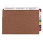Smead TUFF Reinforced Redrope File Pockets, 5-1/4" Expansion, Legal Sized, Brown, 10/Box (74790)