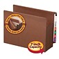 Smead TUFF Reinforced Redrope File Pockets, 7" Expansion, Letter Size, Brown, 5/Box (73795)