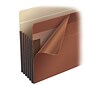 Smead TUFF Reinforced Redrope File Pockets, 7" Expansion, Letter Size, Brown, 5/Box (73795)