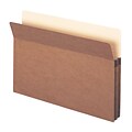 Smead 30% Recycled Reinforced File Pocket, 1 3/4 Expansion, Legal Size, Redrope, 25/Box (1516C)