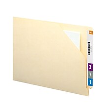 Smead 10% Recycled Reinforced File Jacket, Letter Size, Manila, 100/Box (75715)