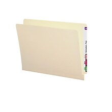 Smead Standard Reinforced File Folders, Straight Cut, Letter Size, Manila, 100/Box (24113)