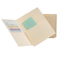 Smead End Tab Pocket Folder, Shelf-Master Reinforced Straight-Cut Tab, 2 Pocket, Letter Size, Manila