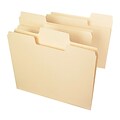 Smead SuperTab File Folders, 1/3 Cut, Letter Size, Manila, 100/Box (10301)