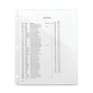 Smead Organized Up Poly Binder Pockets, 3-Hole Punched, Clear, 5/Pack (89506)