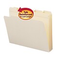 Smead® Reinforced 5-Tab File Folders, Letter, Manila, 100/Bx (10356)