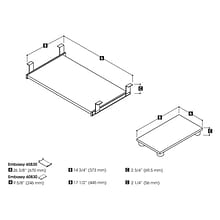 Bestar® Embassy Keyboard Shelf and CPU Platform in Dark Chocolate