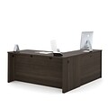 Bestar® Embassy 66W L-shaped Desk in Dark Chocolate (60852-79)