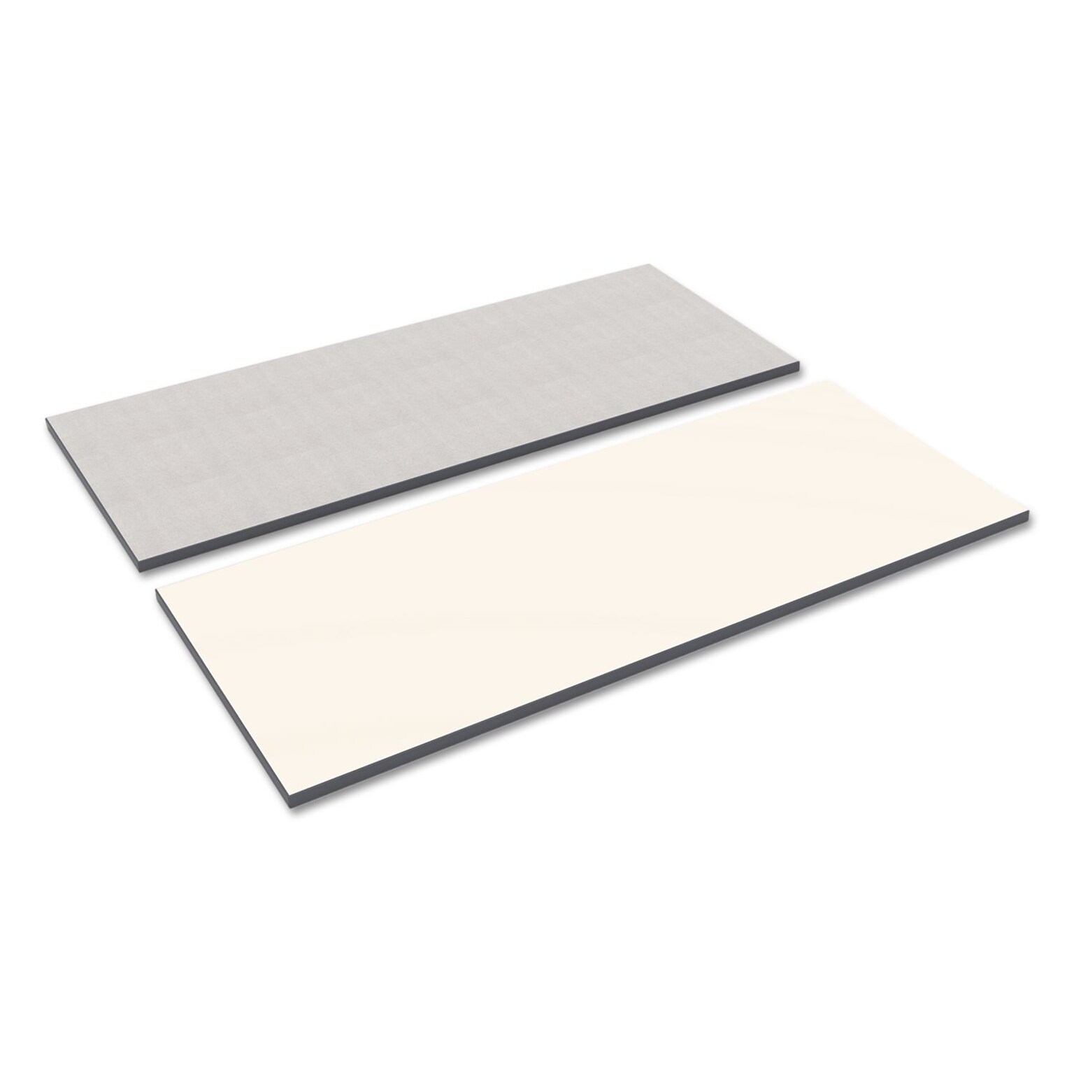 Alera® Reversible Laminate Table Top, Rectangular, 60w x 24d, White/Gray