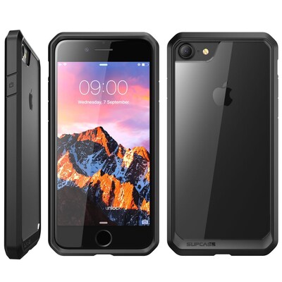 SUPCASE Apple iPhone 7 Unicorn Beetle Series Hybrid Case - Clear/Black/Black (752454312856)