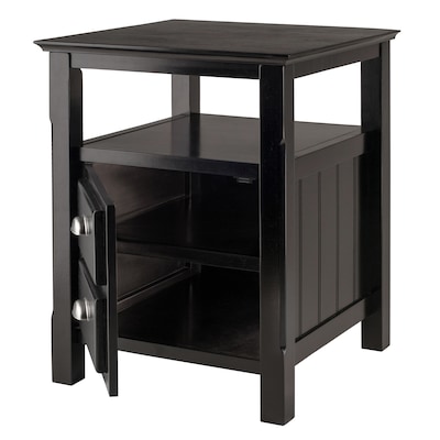 Winsome Trading Timber Side Table, Black, Each (20920WTI)