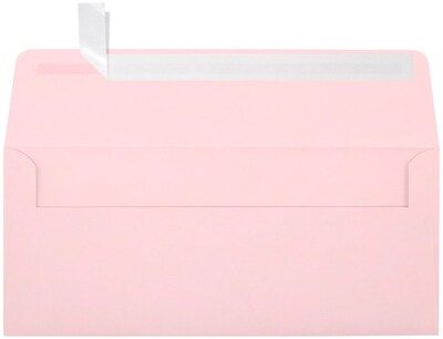 LUX 70lbs. 4 1/8" x 9 1/2" #10 Square Flap Envelopes, Candy Pink, 1000/BX
