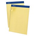 Ampad Evidence Notepad, 8.5 x 11.75, Wide Ruled, Canary, 50 Sheets/Pad, 12 Pads (20-270)