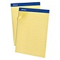Ampad Evidence Notepad, 8.5" x 11.75", Wide Ruled, Canary, 50 Sheets/Pad, 12 Pads (20-270)