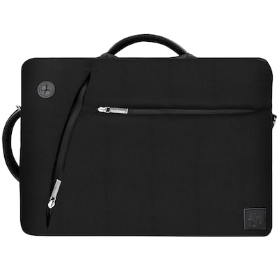 Vangoddy Laptop Messenger, Black Nylon (LAPLEA023)