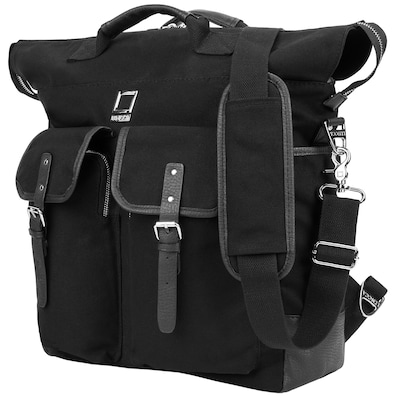 Lencca Phlox Hybrid Backpack and Messenger Bag Black 15.4 Inch (LENLEA060)