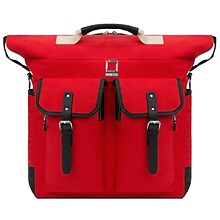 Lencca Phlox Hybrid Backpack and Messenger Bag Red 15.4 Inch(LENLEA061)