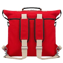 Lencca Phlox Hybrid Backpack and Messenger Bag Red 15.4 Inch(LENLEA061)