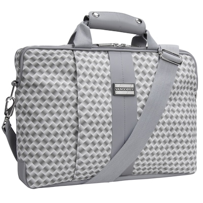 Vangoddy Melissa Shoulder Bag Fits up to 15" Notebook White/Gray