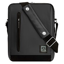 Vangoddy Adler Laptop Shoulder Bag 10.2 (Metallic Gray with Black Trim)