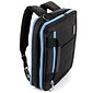 Vangoddy El Prado (Small) Laptop Messenger/Backpack (Black/Aqua)