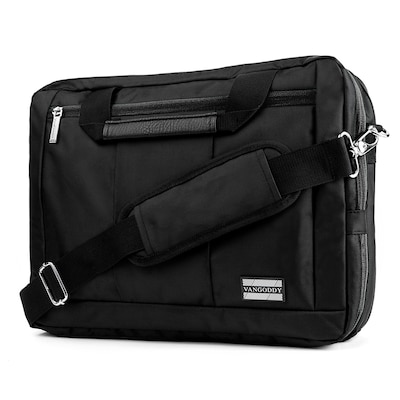 Vangoddy El Prado (Large) Laptop Messenger/Backpack (Black)