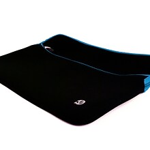 Vangoddy Neoprene Laptop Carrying Sleeve Fits up to 13 Laptops (Black with Blue Trim)