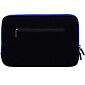 SumacLife Microsuede Laptop Carrying Sleeve Fits up to 13" Laptops (Black with Blue Edge)