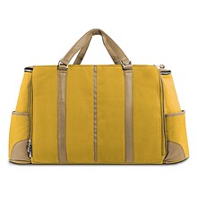 Lencca Alpaque Duffle Bag and Laptop Holder (Mustarf Yellow/Cool Camel)