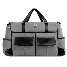 Lencca Alpaque Duffle Bag and Laptop Holder (Gray/Black)