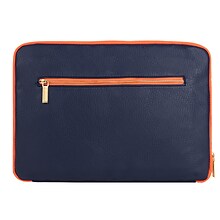 Vangoddy Irista Sleek Laptop Protector Sleeve 15 (Midnight Blue/Orange)