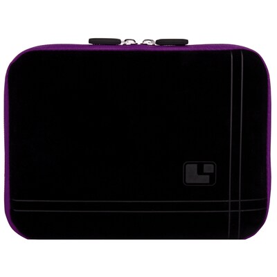 SumacLife Microsuede 10 Carrying Sleeve (Black with Purple Edge)
