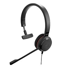 Jabra Evolve 30 II UC Mono Noise Canceling Headset, Over-the-Head, Black (5393-829-309)