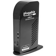 Plugable® USB-C Triple Display Docking Station for Apple MacBook Retina 2015/2016, Black  (UD-ULTCDL