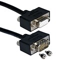 QVS® CC320M1 6 HD-15 Male/Female Video Cable, Black