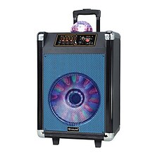 Supersonic® IQ Sound® IQ-3612DJBT Portable Bluetooth DJ Speaker with Disco Ball, Blue